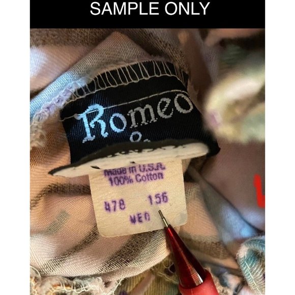 Southwest Aztec Pants Juniors High Waisted Pockets Brushed Cotton USA Vtg - Picture 16 of 16